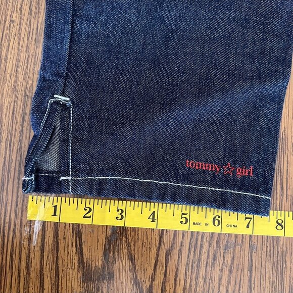 Tommy Hilfiger Women's Blue Denim Capris Jeans Size 11 Mid Rise 100% Cotton NWT - Picture 10 of 12